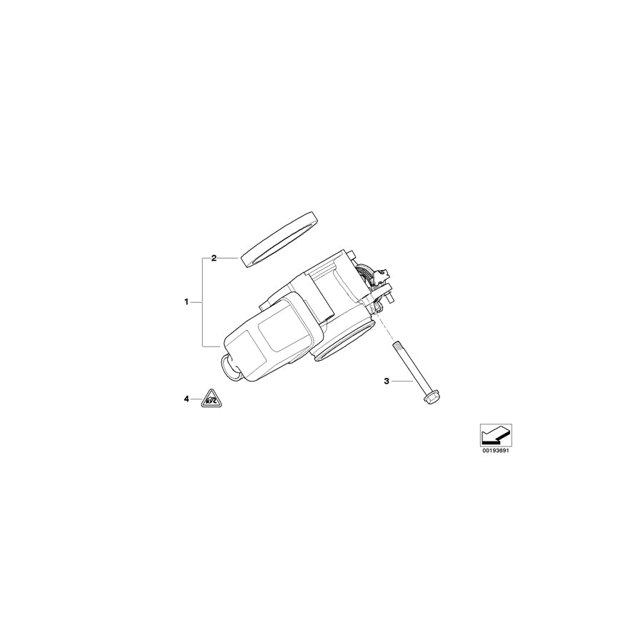 Genuine BMW 07119903867 E92 E93 E36 Hex Bolt With Washer M6X65-U1-ZNS3 (Inc. M5, 530xi & 325i) | ML Performance US Car Parts