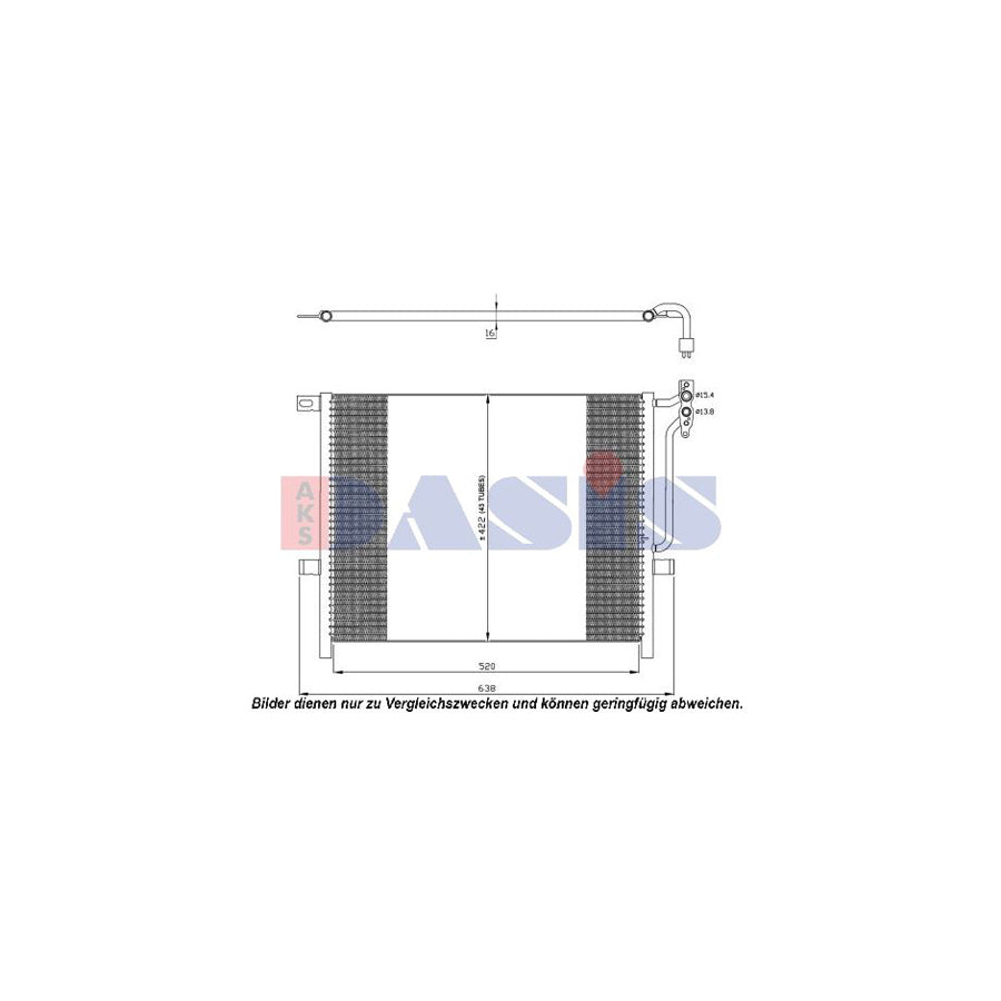 AKS Dasis 052017N Air Conditioning Condenser for BMW Z4