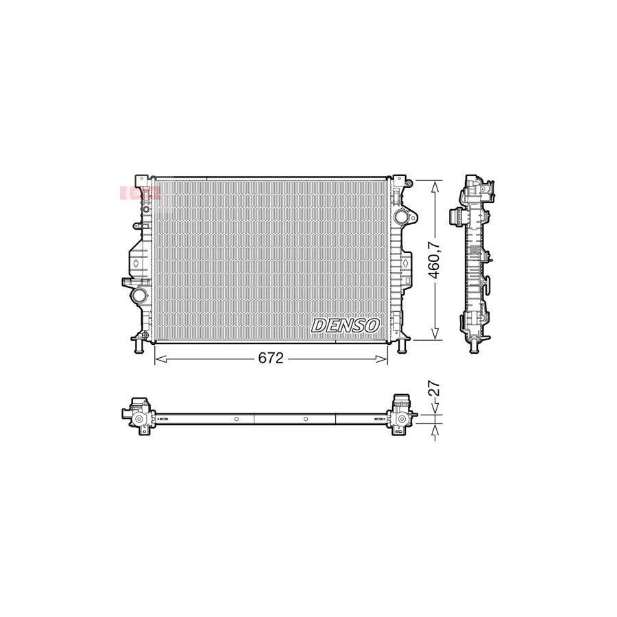 DENSO DRM10115 Engine Radiator for Ford Kuga Mk2 (Dm2)