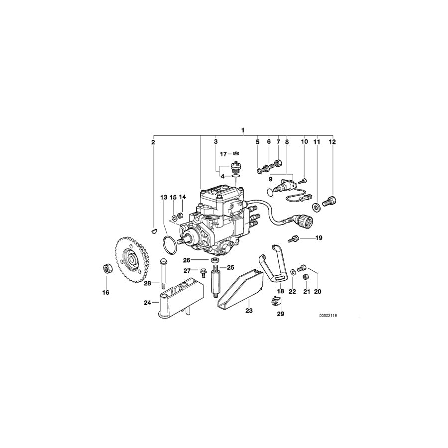 Genuine BMW 13512245735 E36 E34 At-Injection Pump DDE2/68MM (Inc. 525tds, 525td & 325td) | ML Performance US Car Parts