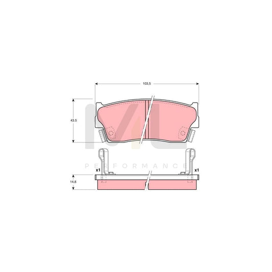 TRW Gdb3183 Brake Pad Set With Acoustic Wear Warning | ML Performance Car Parts