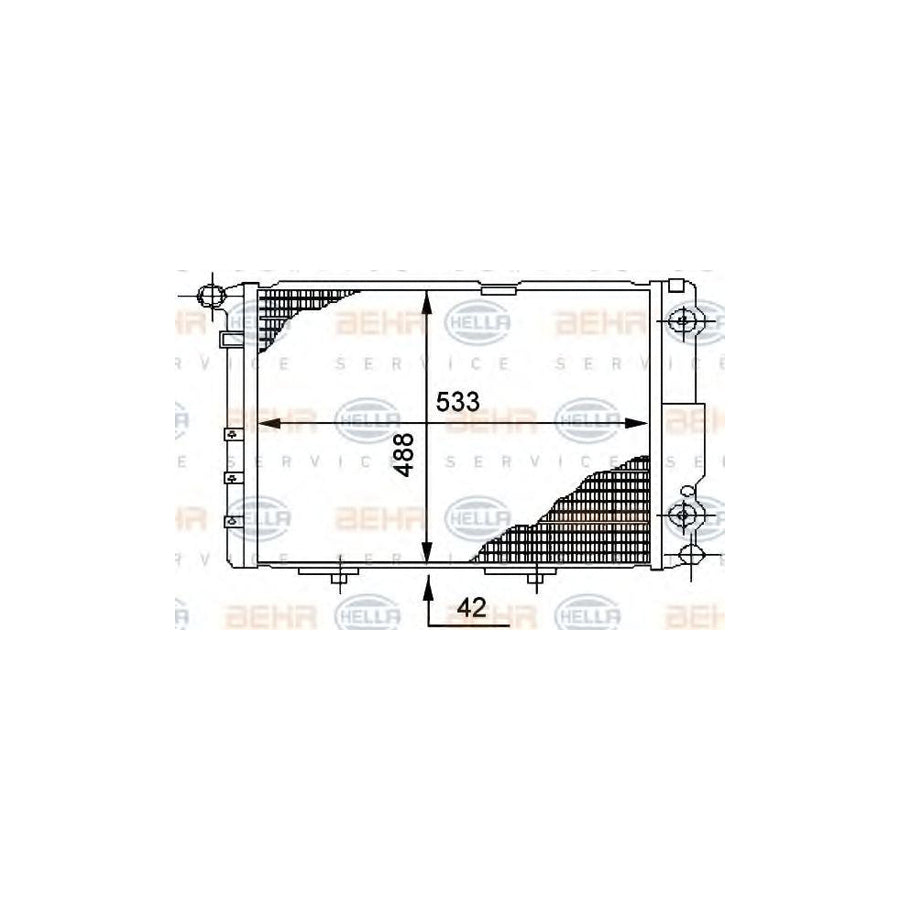 Hella 8MK 376 712-464 Engine Radiator