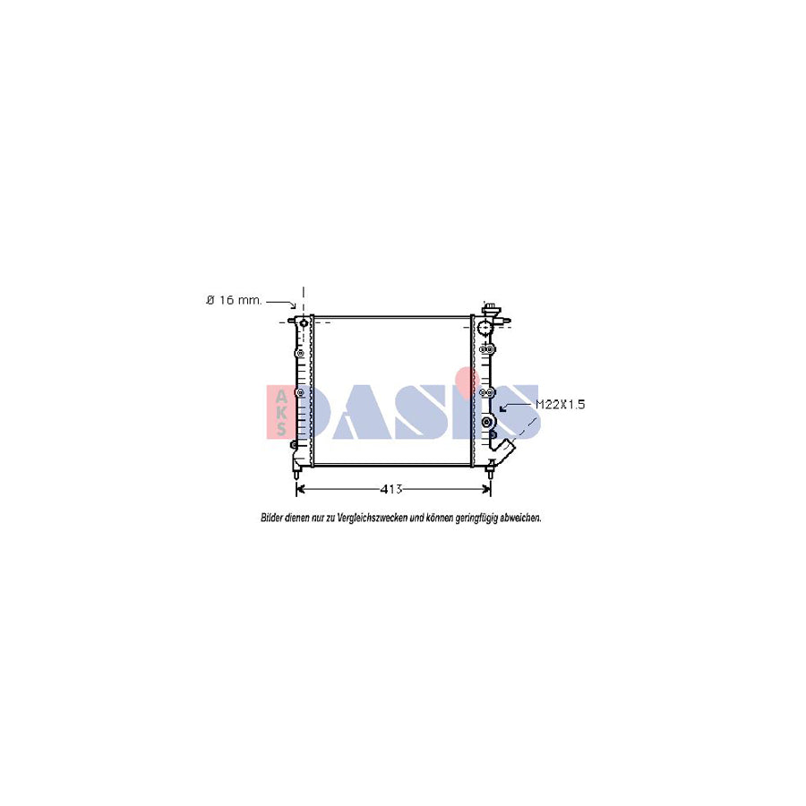 AKS Dasis 180670N Engine Radiator for Renault Clio