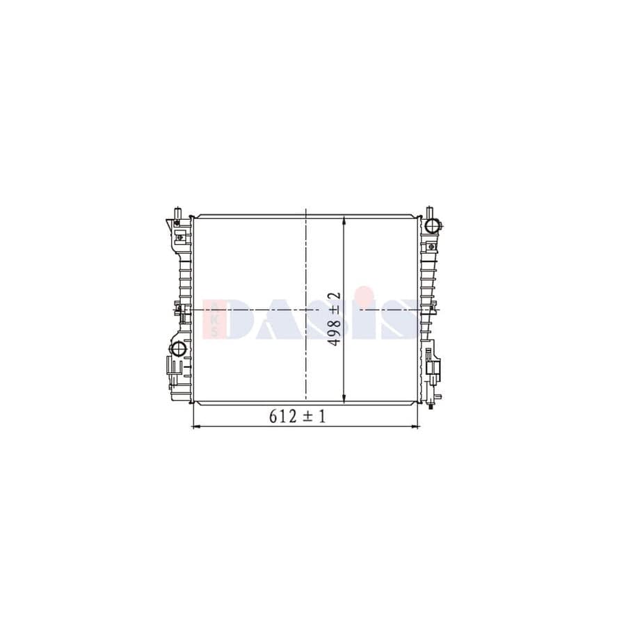 AKS Dasis 520145N Engine Radiator for Ford USA Mustang