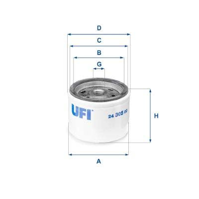 UFI 24.305.00 Fuel Filter