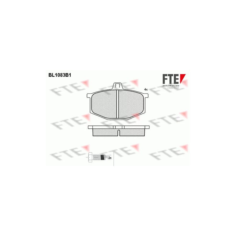 FTE Bl1083B1 Brake Pad Set