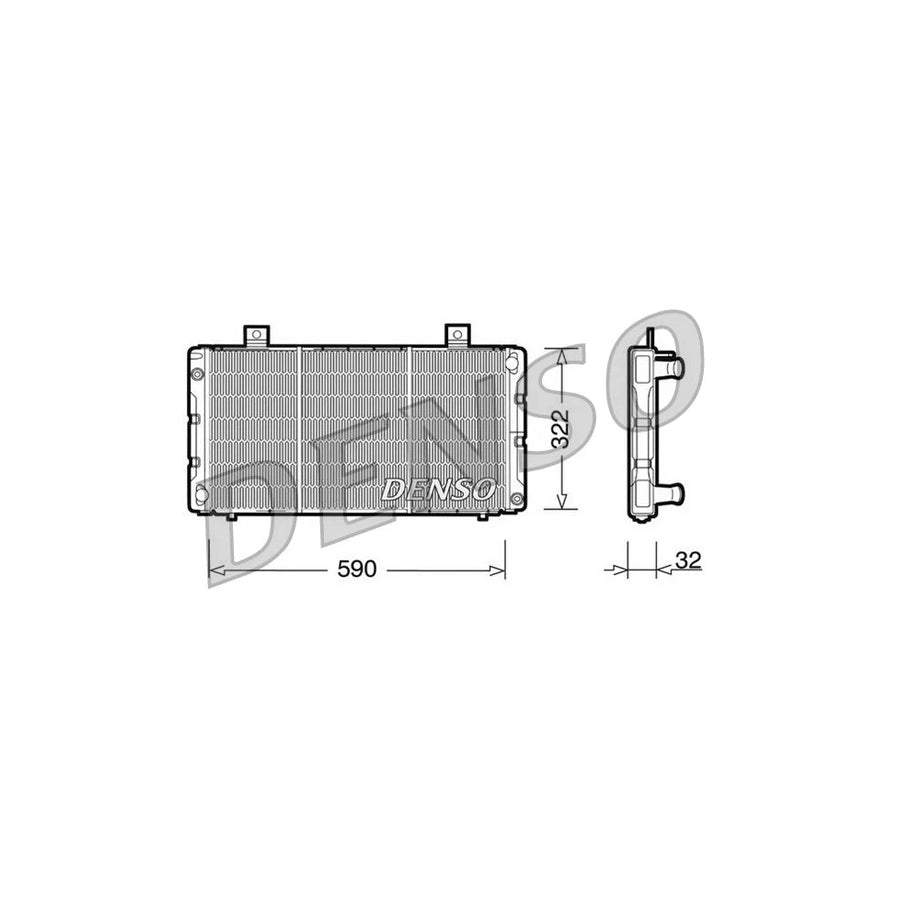 DENSO DRM25003 Engine Radiator for Saab 900