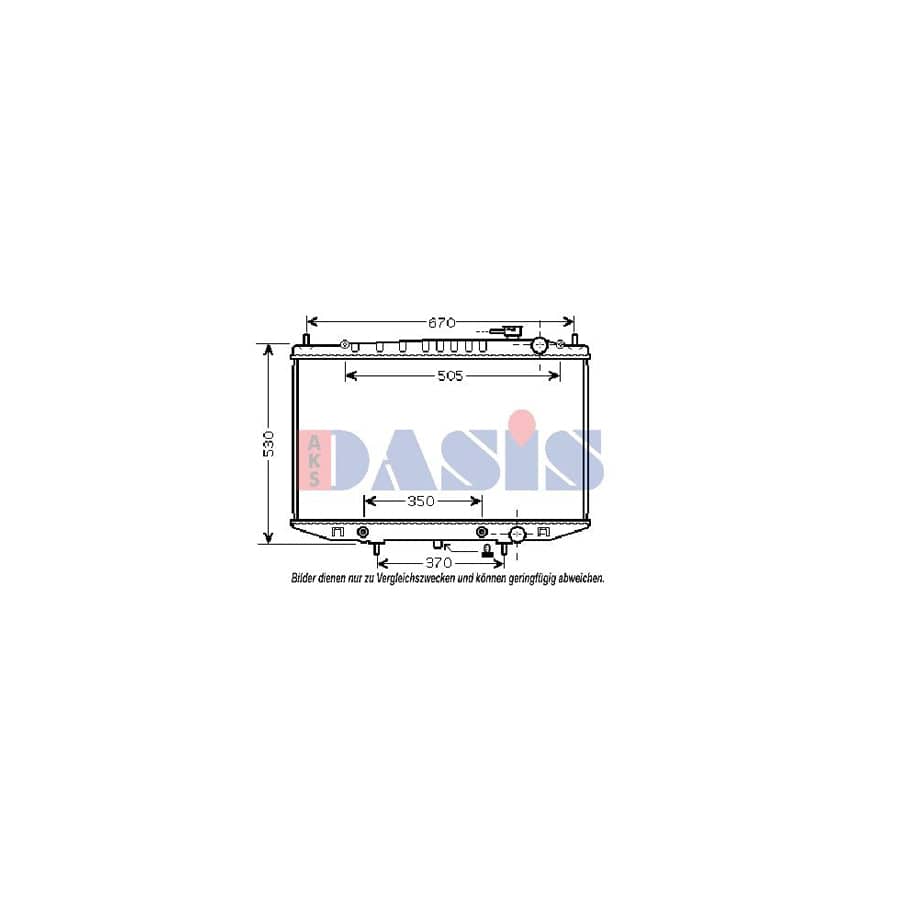 AKS Dasis 070147N Engine Radiator for Nissan Pick Up (D22)
