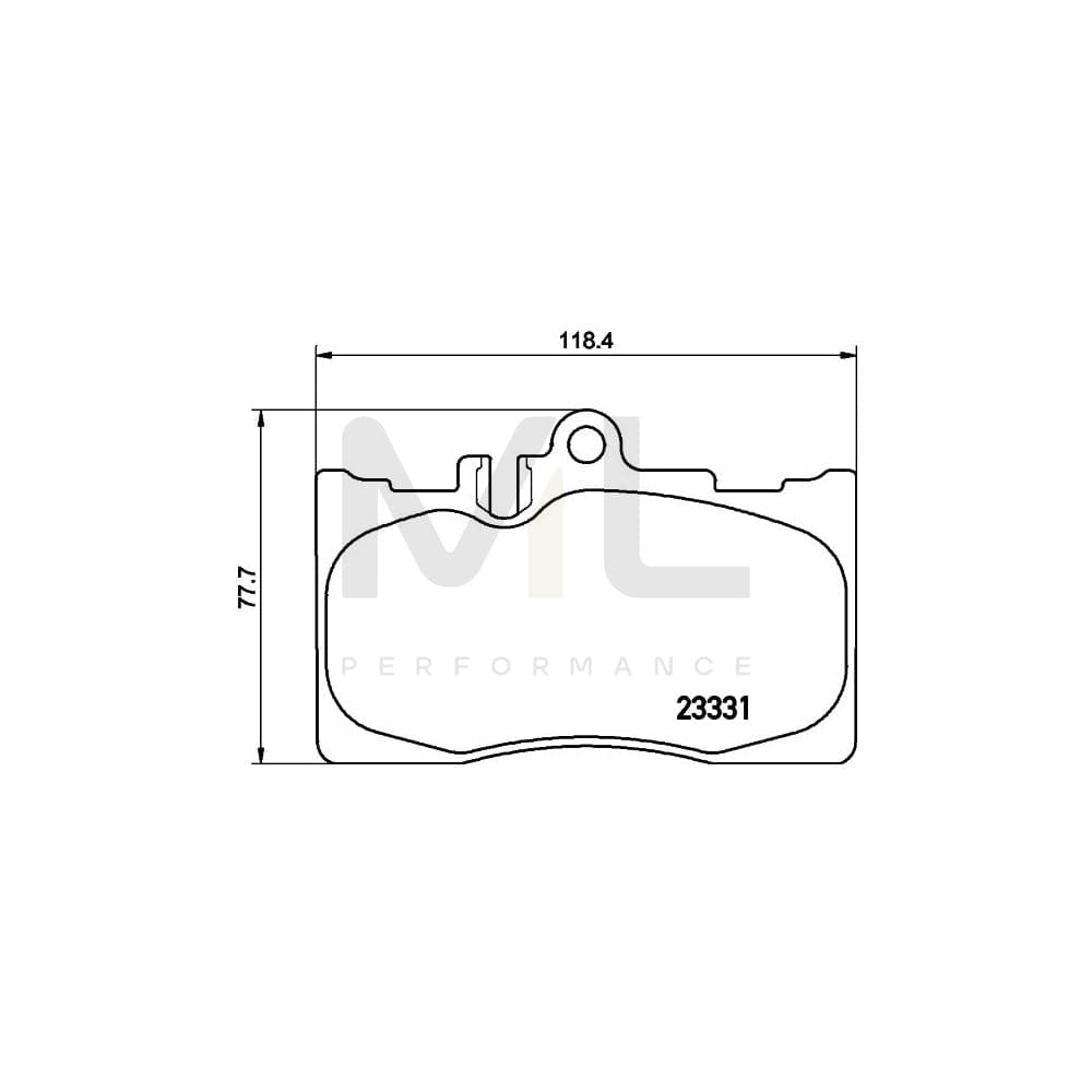 Hella 8DB 355 009-861 Brake Pad Set For Lexus Ls Iii (Xf30) Prepared For Wear Indicator