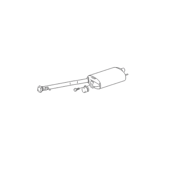 Genuine Lexus 17440-38040 LS Phase 4 N/S Exhaust Back Box