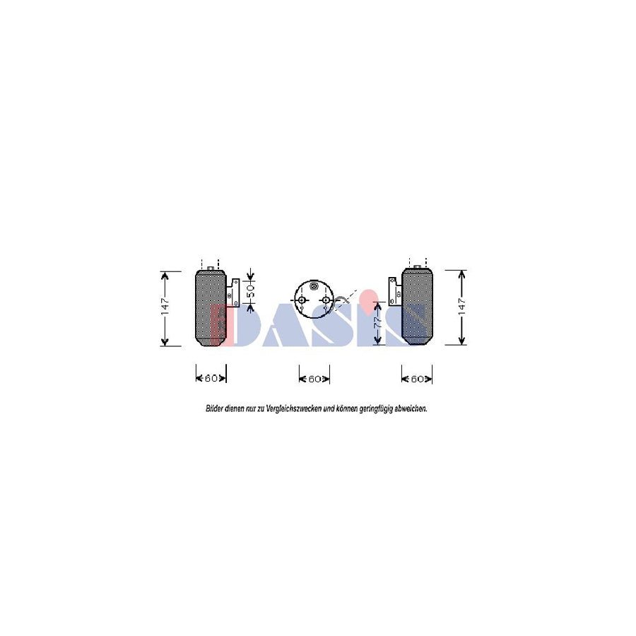 AKS Dasis 800277N Dryer, Air Conditioning for Mazda 323