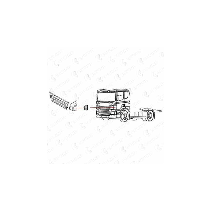 Covind Scp/165 Air Deflector, Driver Cab