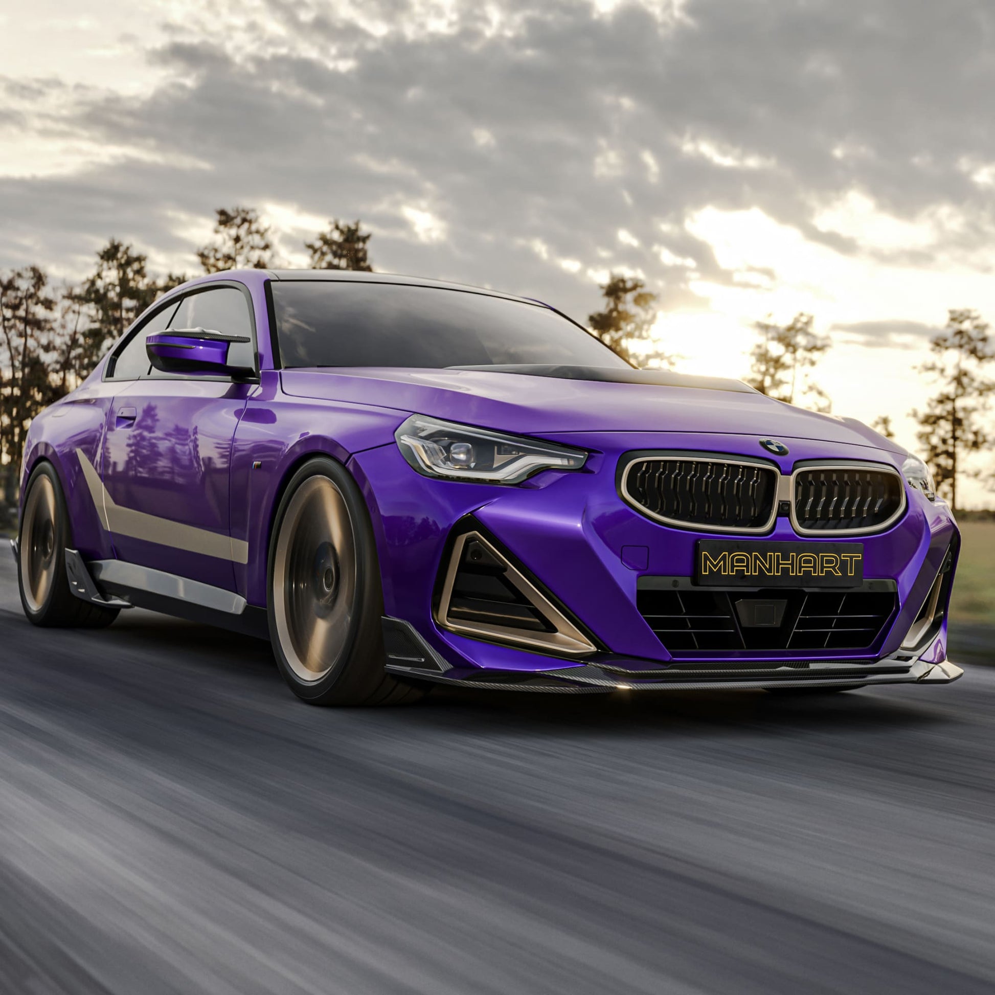 MANHART CARBON SIDE SKIRT BLADES FOR BMW G42 M240I