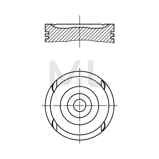 MAHLE ORIGINAL 011 79 00 Piston 86,0 mm, without cooling duct | ML Performance Car Parts