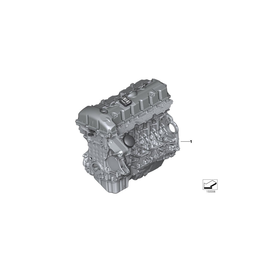 Genuine BMW 11002413127 F10 F10 Exch. Short Engine N55B30A (Inc. Hybrid 5) | ML Performance US Car Parts