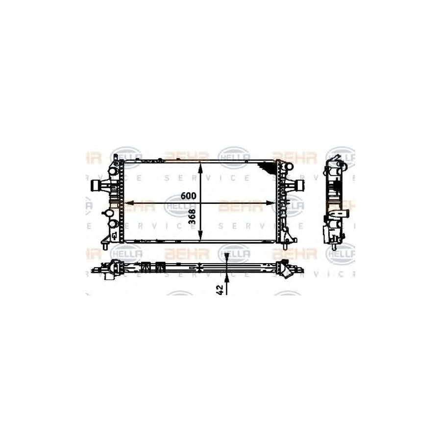Hella 8MK 376 713-024 Engine Radiator