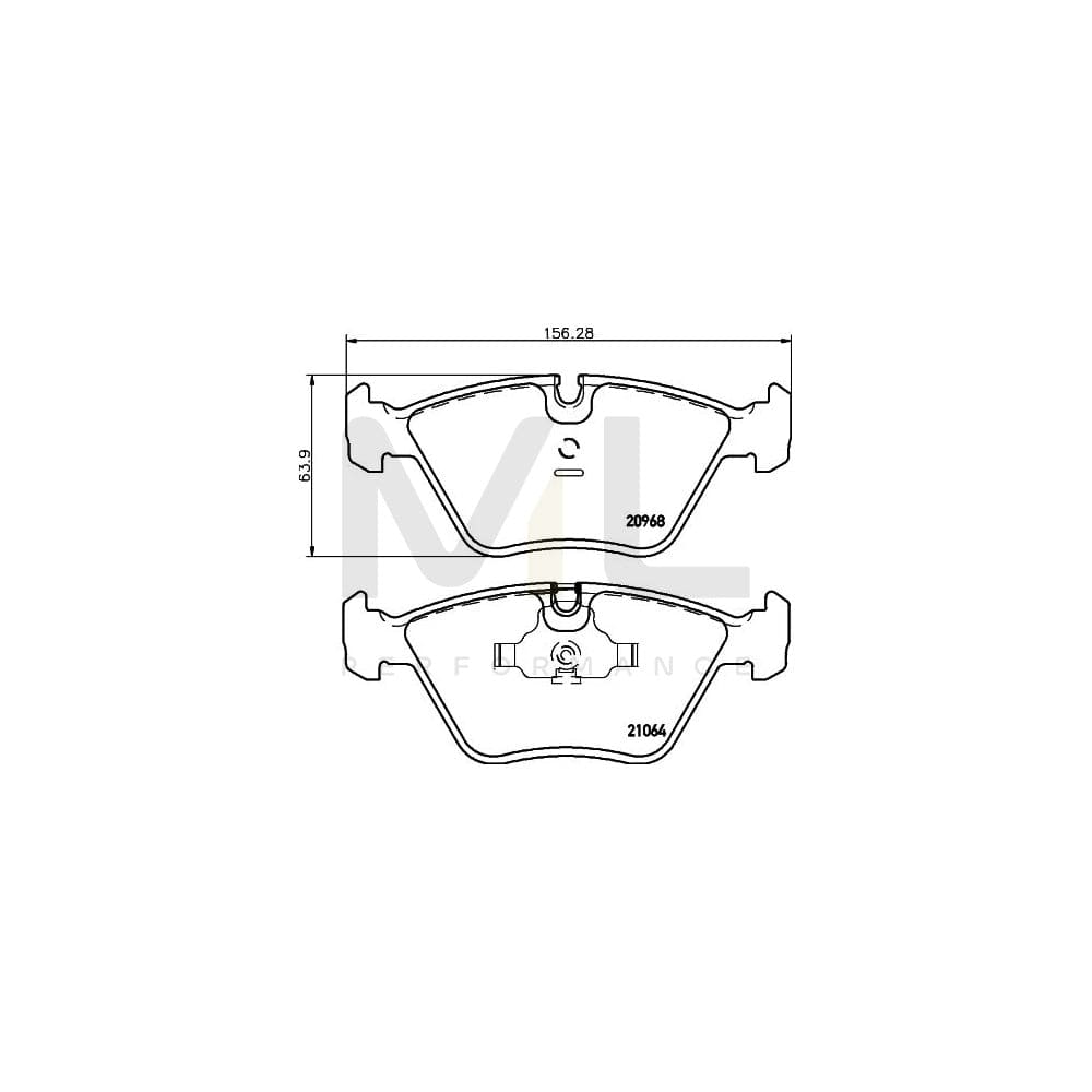 Hella 8DB 355 007-411 Brake Pad Set Prepared For Wear Indicator