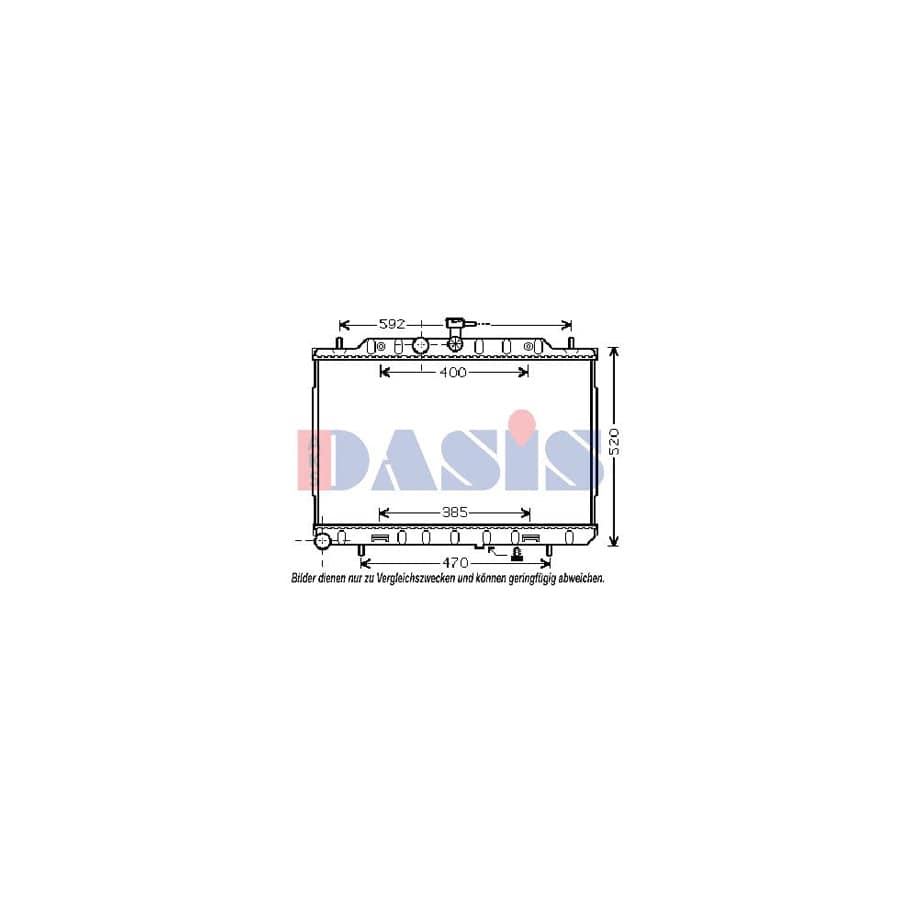 AKS Dasis 070152N Engine Radiator for Nissan X-Trail (T31)