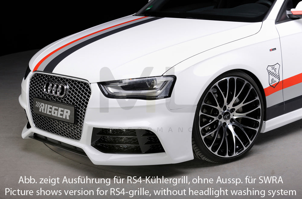 Rieger 00055540 Audi B8 B81 Front Bumper (A4 & S4) 3 | ML Performance UK Car Parts