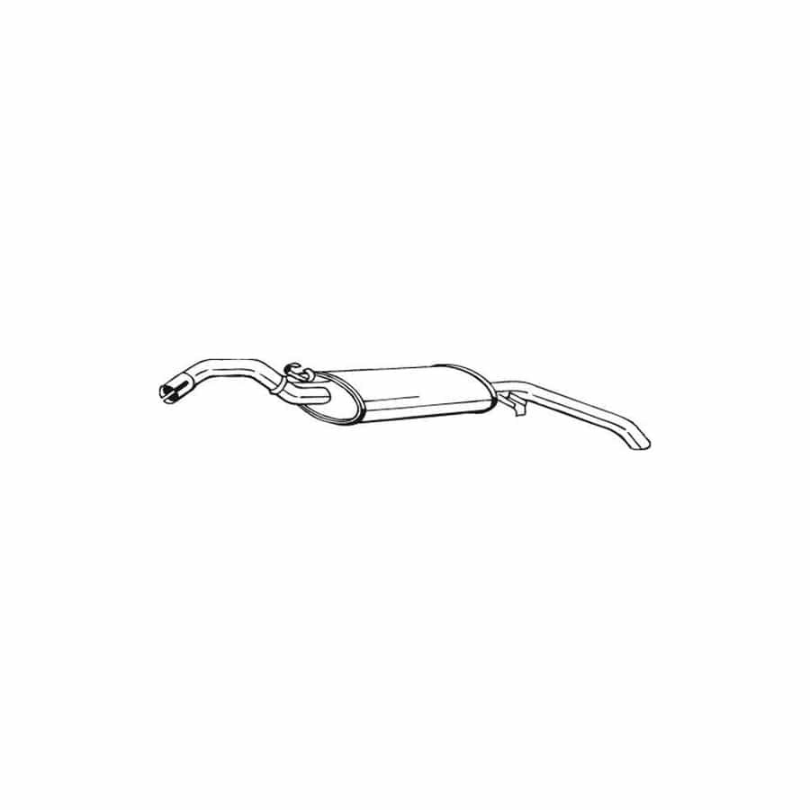 Bosal 233-377 Rear Silencer for VW Golf II Hatchback (19E, 1G1)
