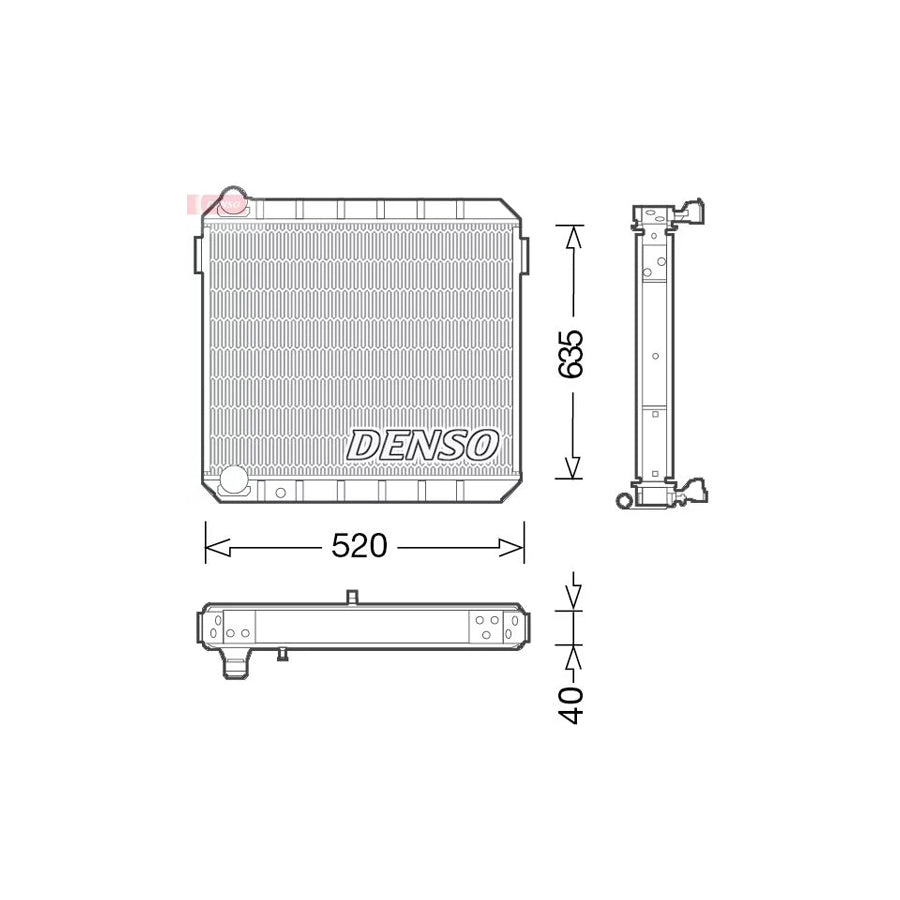 DENSO DRM10110 Engine Radiator