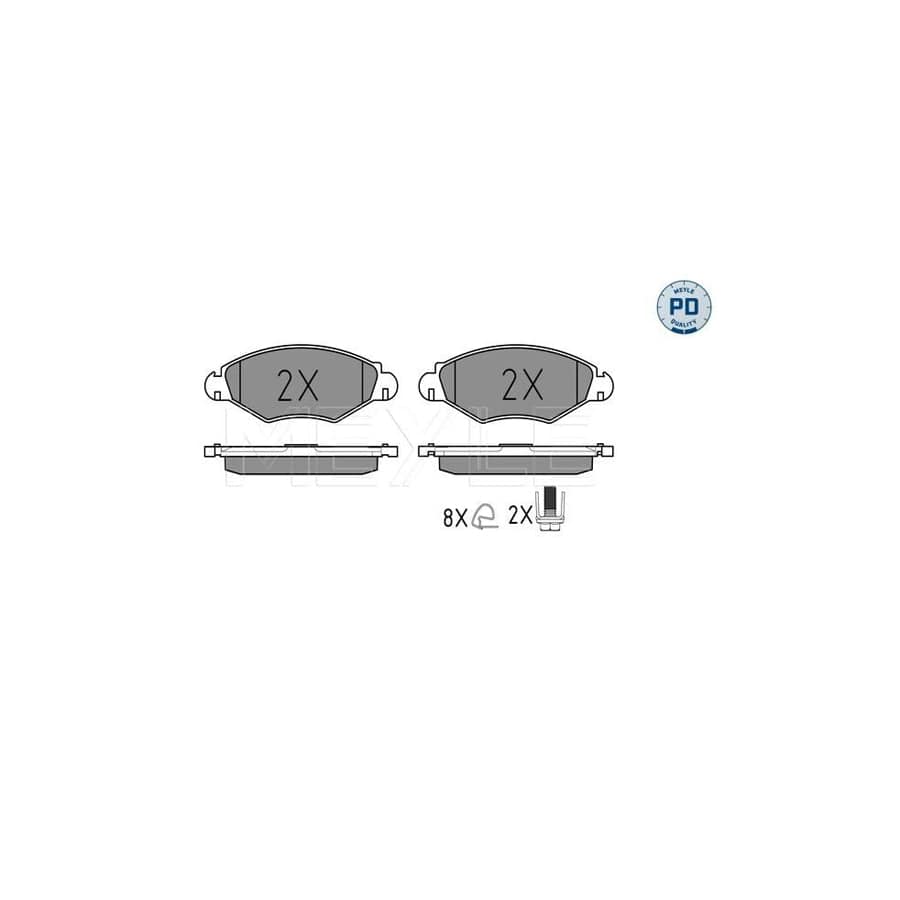 Meyle 025 235 9718/Pd Brake Pad Set