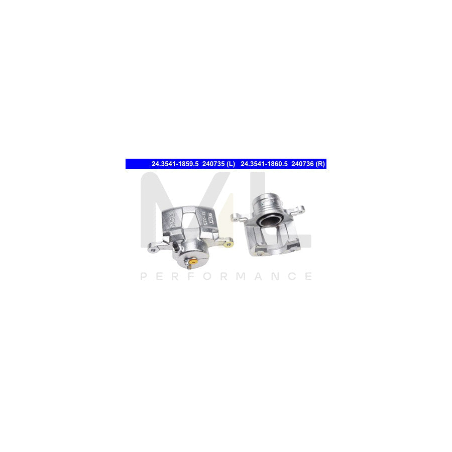 ATE 24.3541-1860.5 Brake Caliper without holder