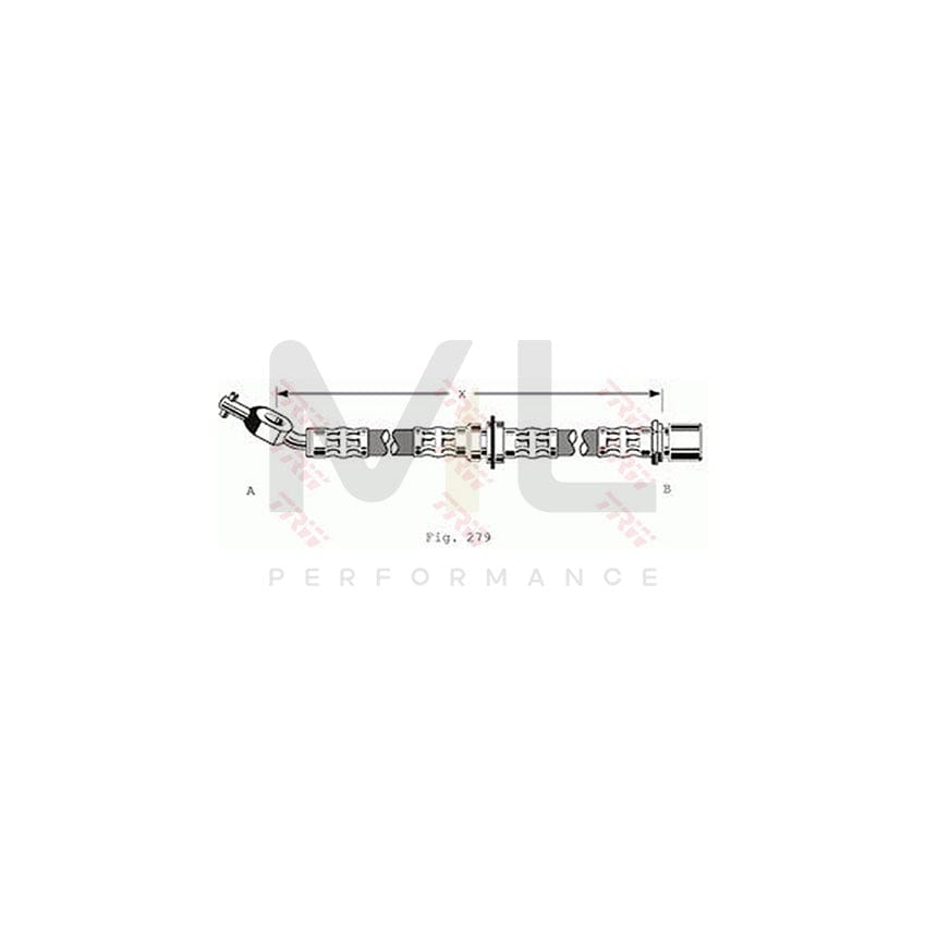 TRW PHD194 Brake Hose for DAIHATSU SPORTRAK 540mm | ML Performance Car Parts