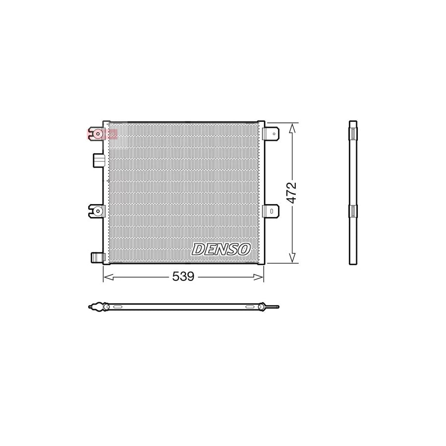 DENSO DCN99077 Air Conditioning Condenser