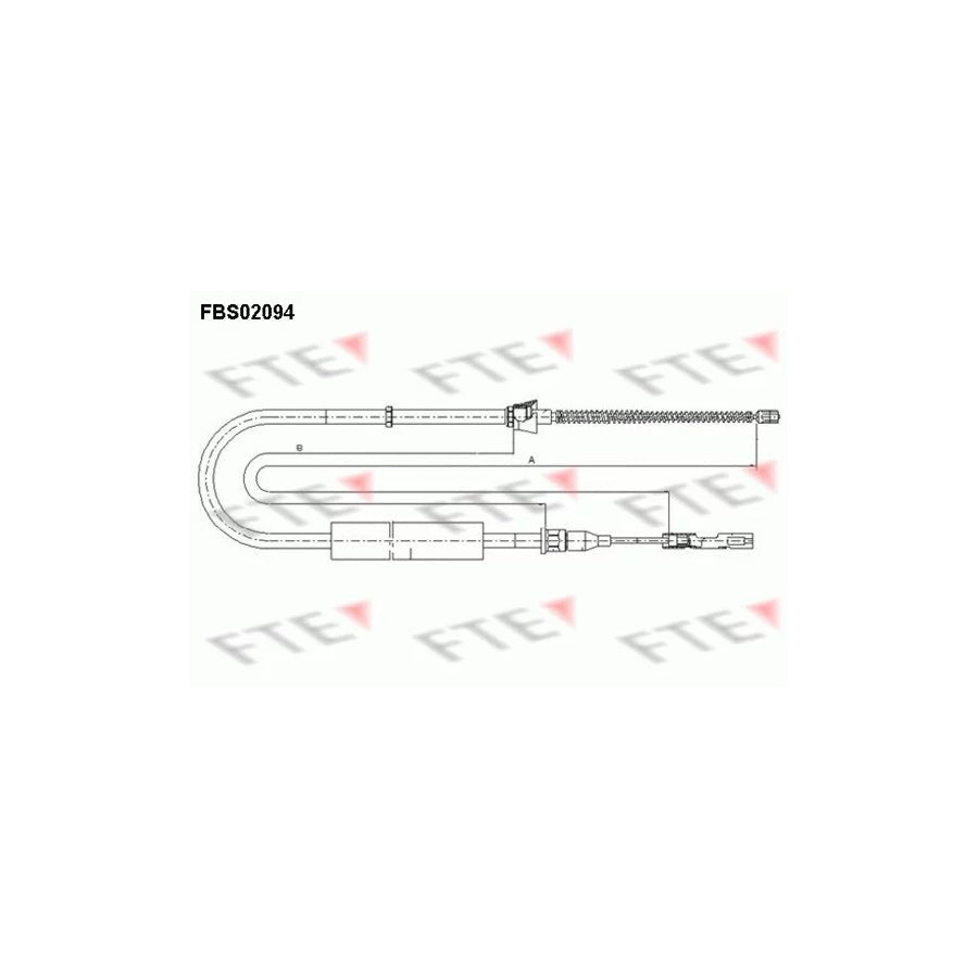 FTE Fbs02094 Hand Brake Cable for Audi A2 (8Z0)