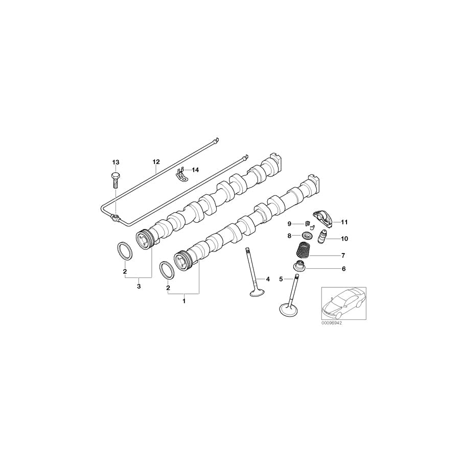 Genuine BMW 11337530981 E87 RR1 E60 Roller Drag Lever "2B" (Inc. 540i, X3 2.0i & 318i) | ML Performance US Car Parts