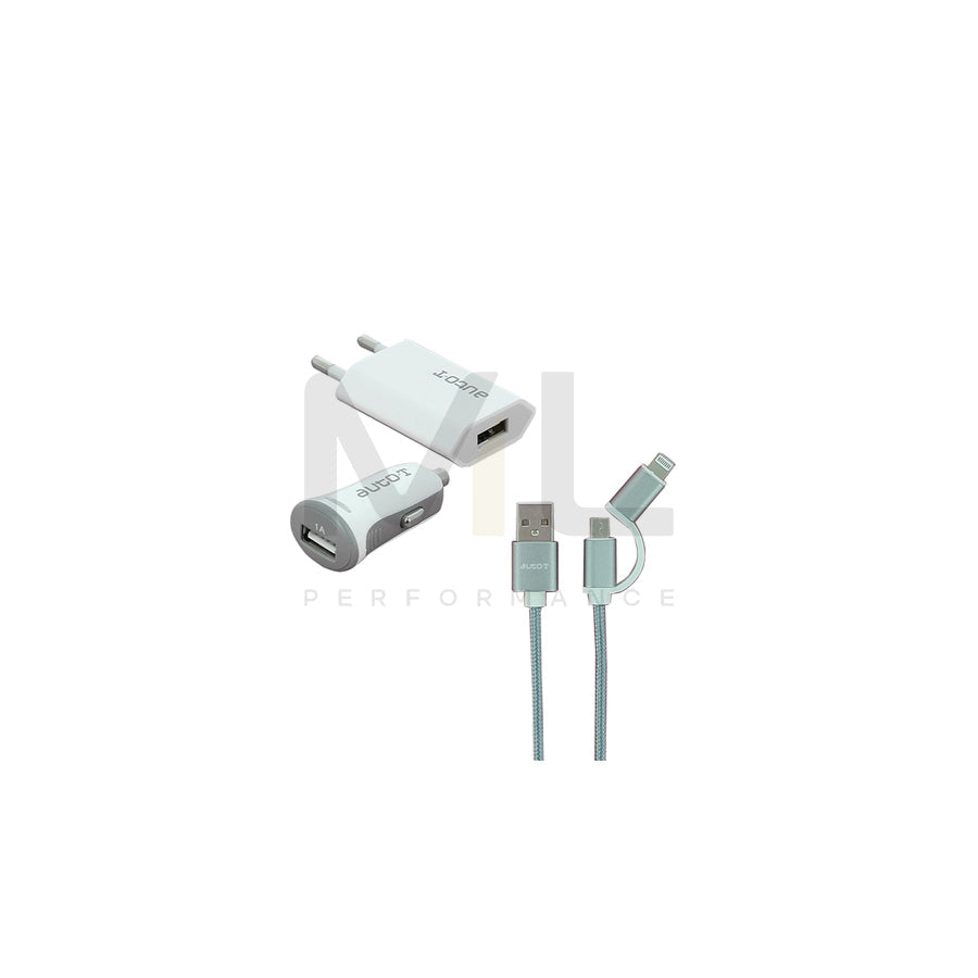 AUTO-T 540205 In-car charger 1m, Number of inlets/outlets: 2x USB, Lightning, micro USB