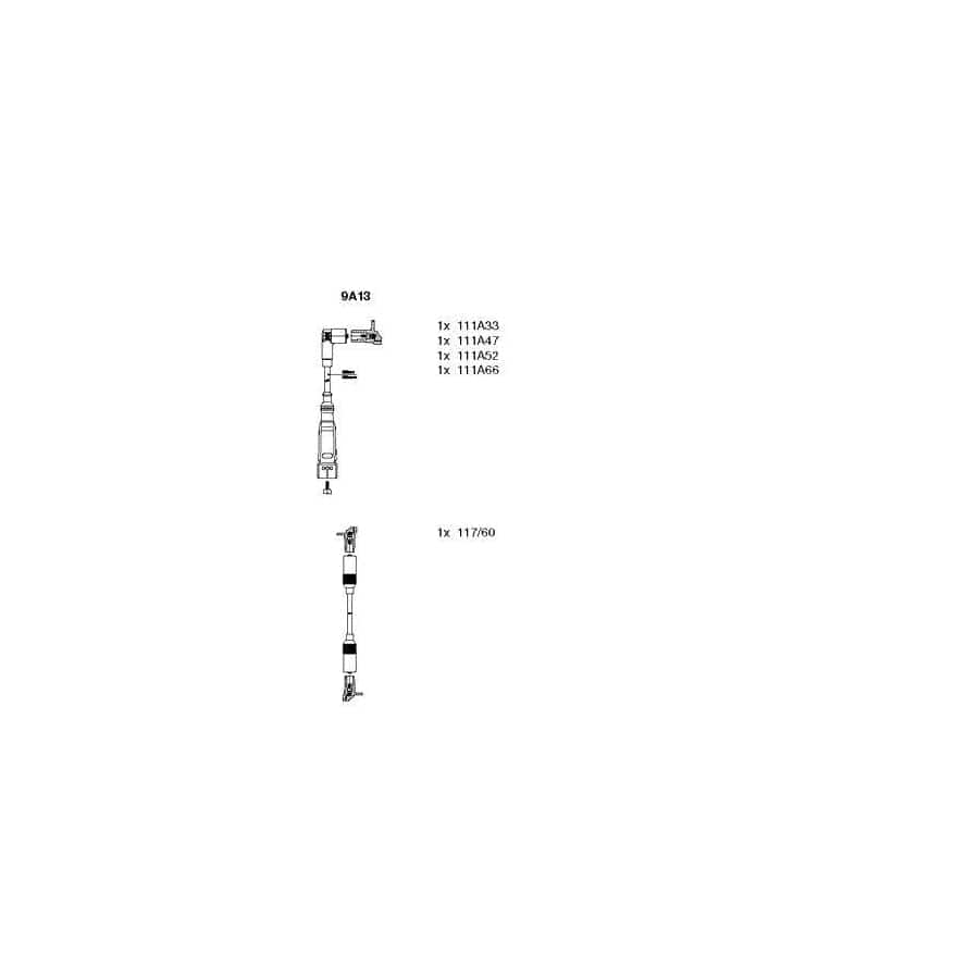 Bremi 9A13 Ignition Cable Kit for Seat Cordoba