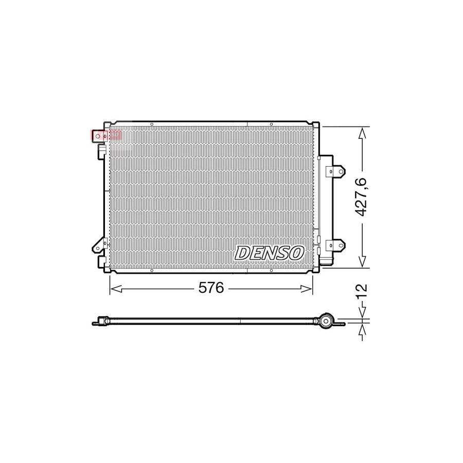 DENSO DCN47008 Air Conditioning Condenser