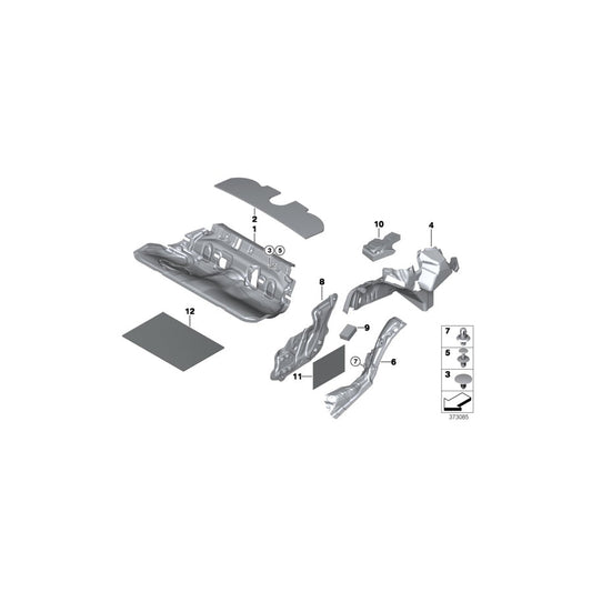 Genuine BMW 51477353984 Insulator, Mount, Waist Rail, Right (Inc. 330dX, 335iX & 320dX) | ML Performance US