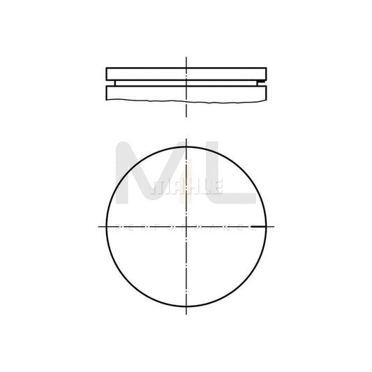 MAHLE ORIGINAL 082 78 00 Piston 89,0 mm, without cooling duct | ML Performance Car Parts