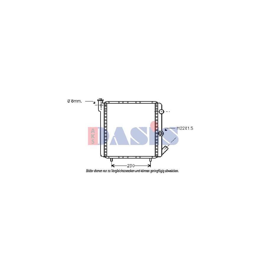 AKS Dasis 180780N Engine Radiator