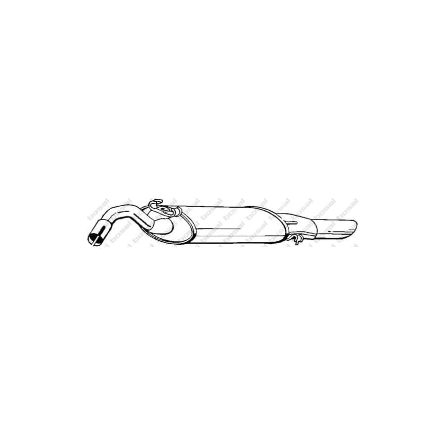 Bosal 233-519 Rear Silencer for VW Corrado (53I)