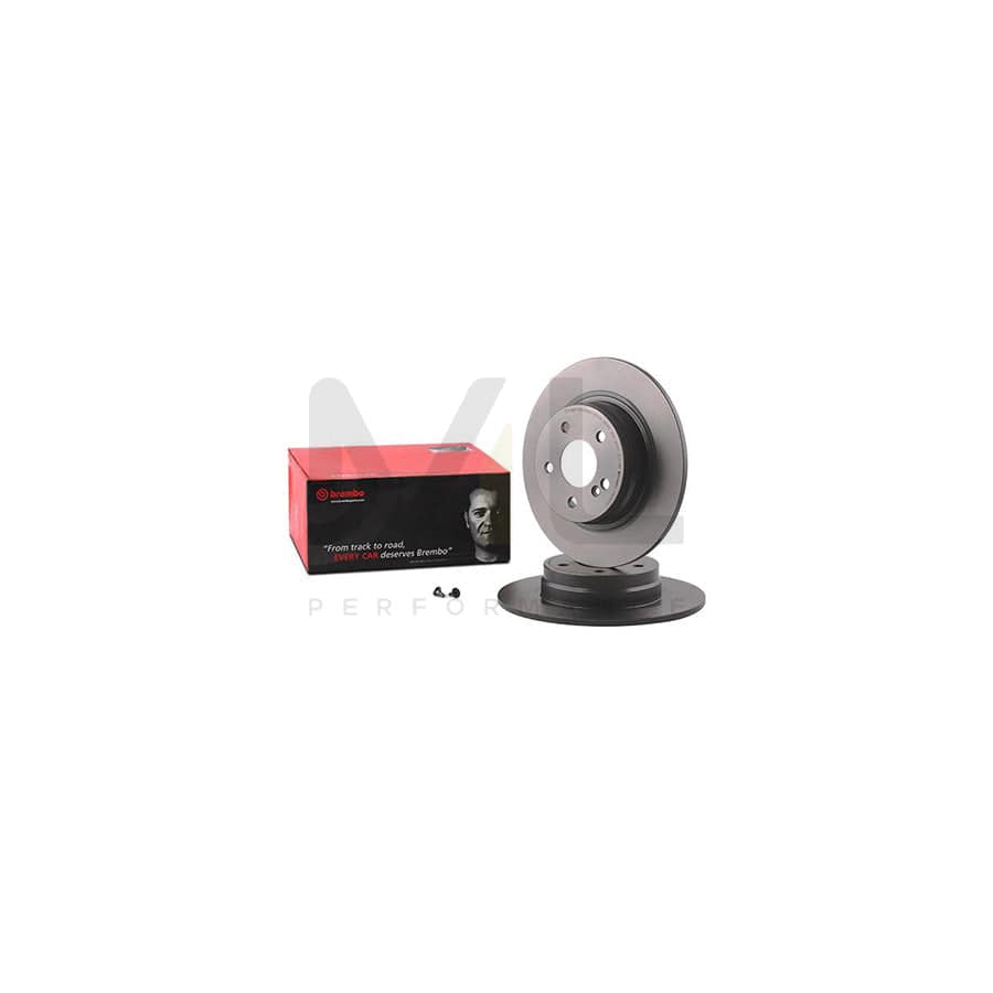 BREMBO COATED DISC LINE 08.A612.41 Brake Disc Solid, Coated, High-carbon, with bolts/screws | ML Performance Car Parts