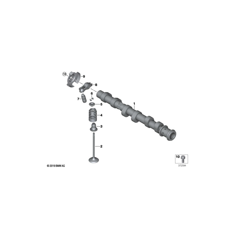 Genuine BMW 11337640533 M F44 Roller Drag Lever "1" (Inc. 116i, 440i & 745Le) | ML Performance US Car Parts