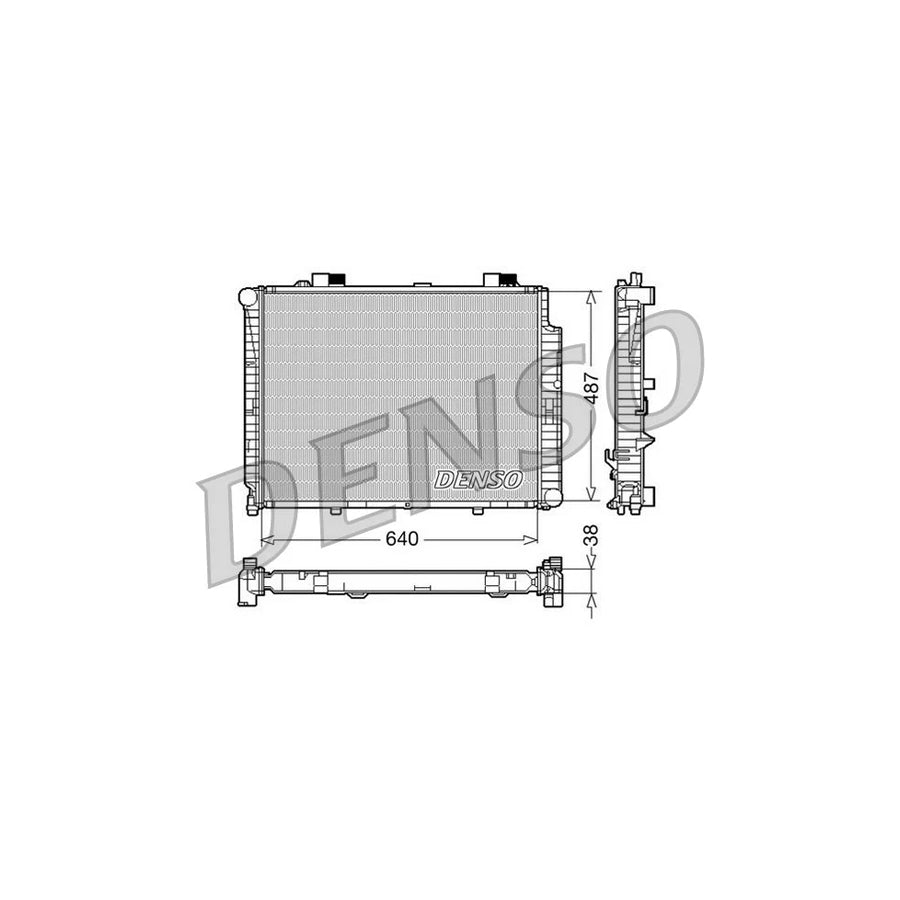 DENSO DRM17085 Engine Radiator Suitable for Mercedes-Benz E-Class