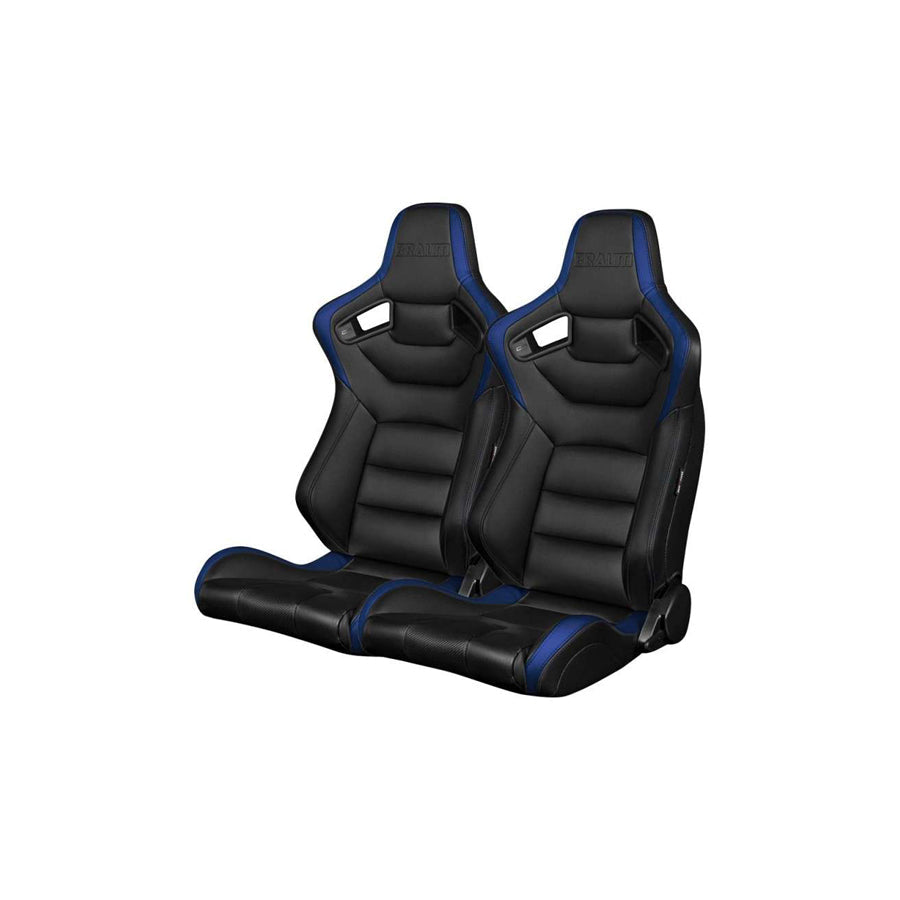 BRAUM Elite Series Racing Seats (Black & Blue) – Pair