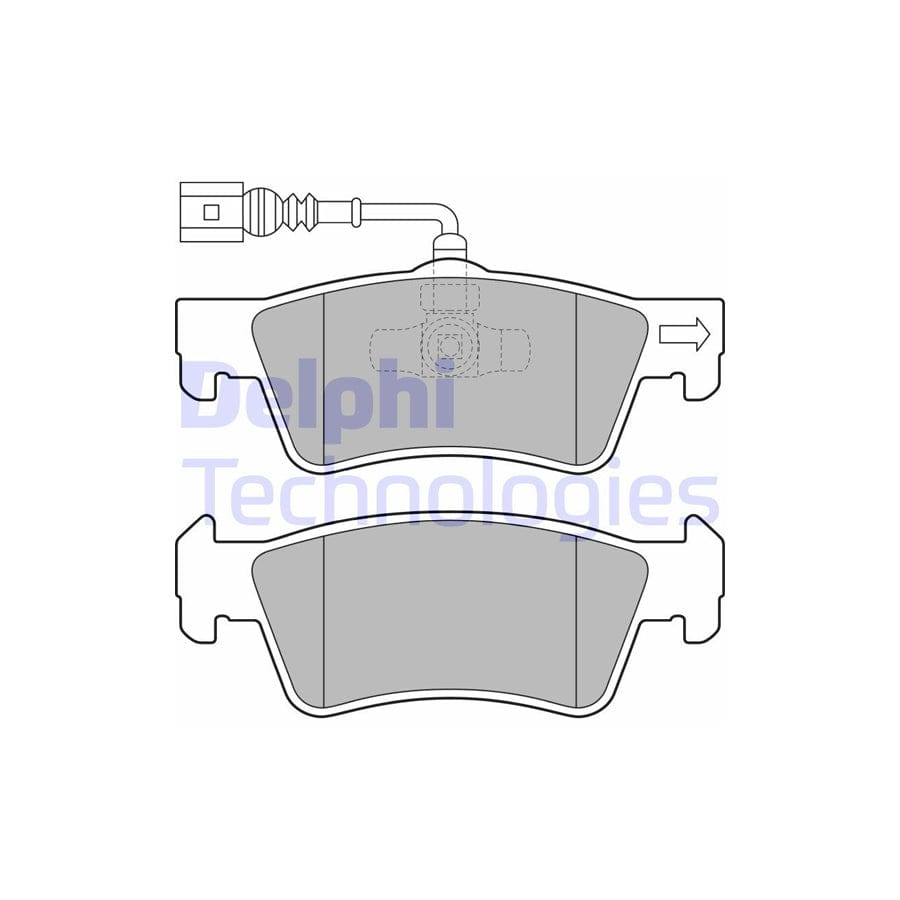 Delphi Lp2087 Brake Pad Set