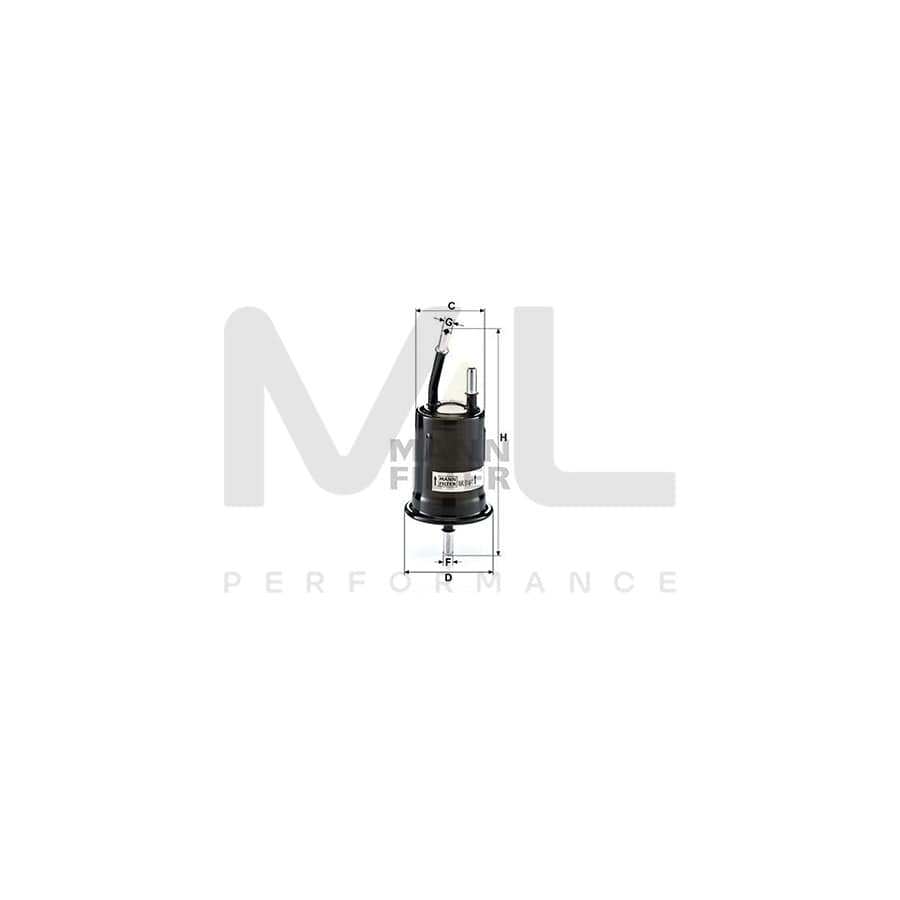 MANN-FILTER WK 614/41 Fuel filter for KIA RIO In-Line Filter