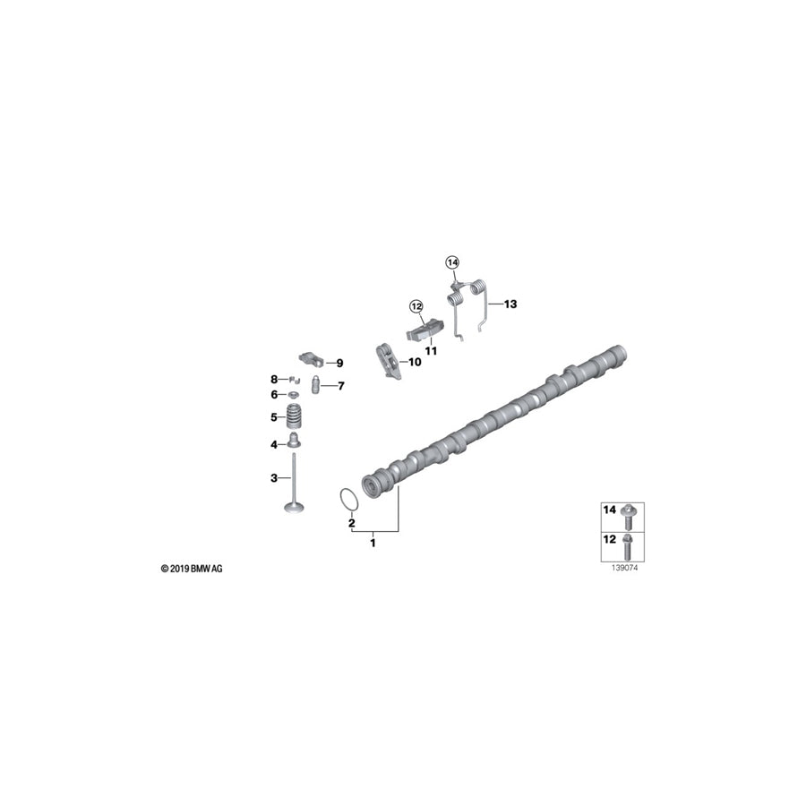 Genuine BMW 11337559792 F87 E89 E63 Roller Drag Lever "1" (Inc. X1 35iX, 750LiX 4.0 & AlpinaB6) | ML Performance US Car Parts