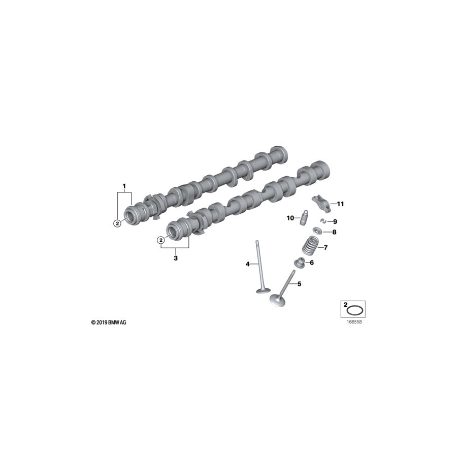 Genuine BMW 11337559791 F13 F06 F16 Roller Drag Lever (Inc. X5 50iX 4.4, 650iX & 650iX 4.4) | ML Performance US Car Parts