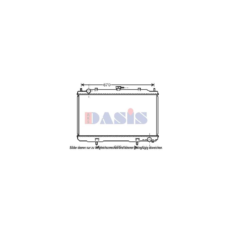 AKS Dasis 070154N Engine Radiator