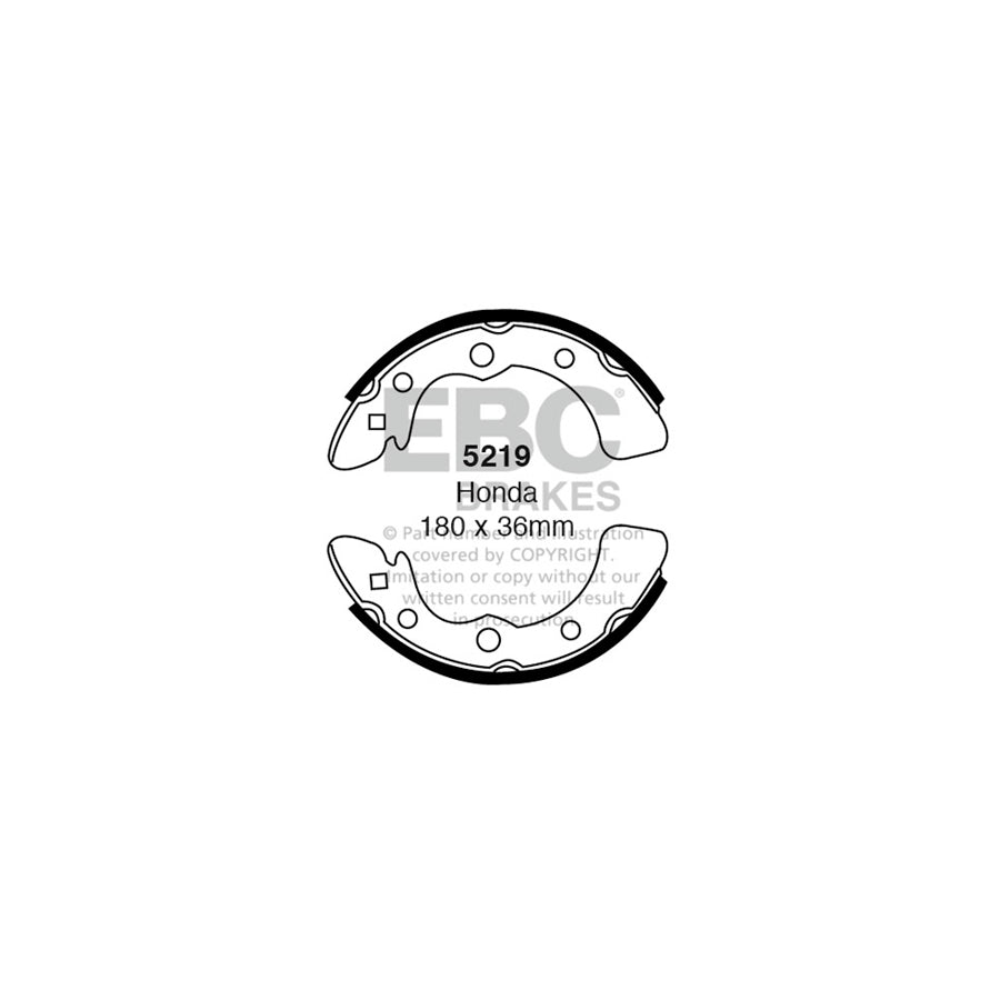 EBC 5219 Honda Rear Brake Shoes 1 | ML Performance US Car Parts