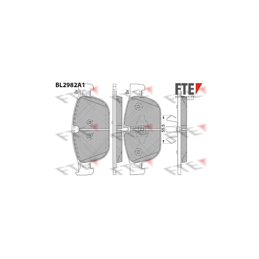 FTE Bl2982A1 Brake Pad Set