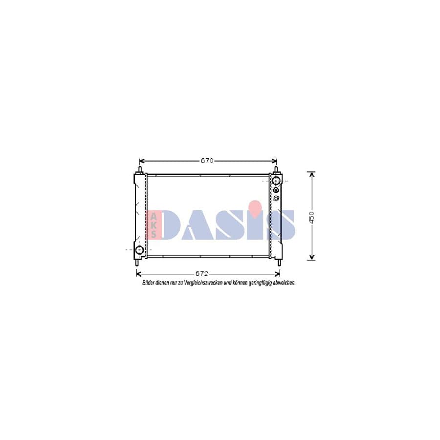 AKS Dasis 100640N Engine Radiator